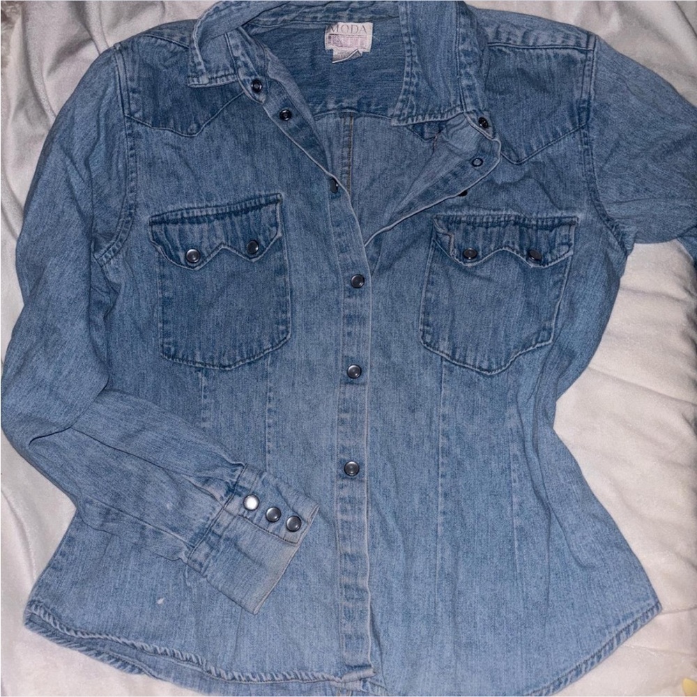 Moda International Blue Dog Jean Jacket